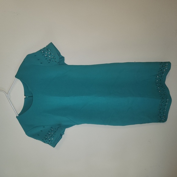 Banana Republic Teal Midi Dress - Picture 1 of 6